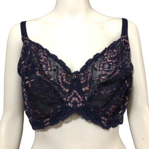Montelle Blue/Pink Lacy Bra